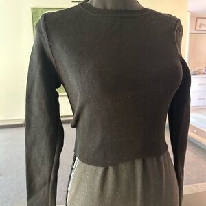 Zara Black Long Sleeve Top